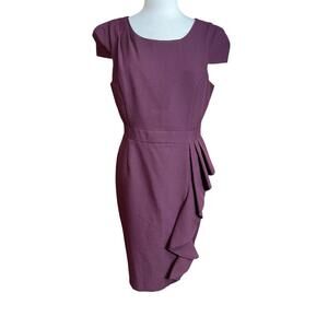 Dorothy Perkins burgundy cap sleeve dress 12 in US sizing